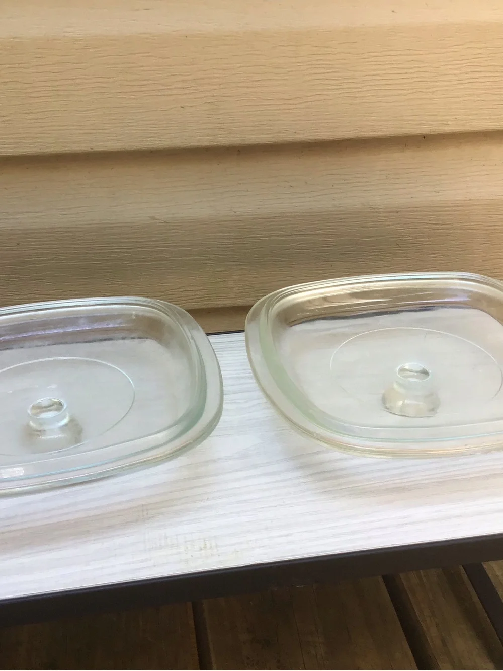Two Pyrex P-7-C Square Replacement Casserole Lids - Picture 4 of 6